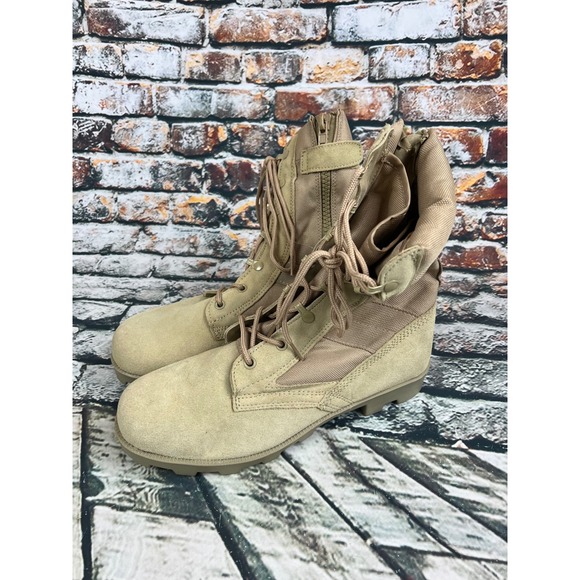 Mens Field Boots China Garments Co Combat Military Tactical Work Boot Sz 44 - Picture 1 of 7